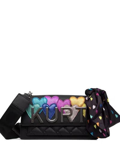 Kurt Geiger Logo-plaque Cross Body Bag In Black