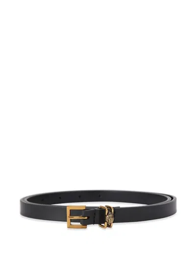 Kurt Geiger Logo-embellished Buckle Belt In Black