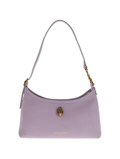 Kurt Geiger Logo-print Shoulder Bag In Purple