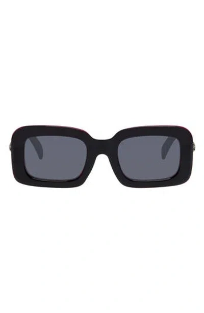 Kurt Geiger London 49mm Rectangular Sunglasses In Pink