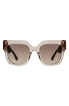 Kurt Geiger London 50mm Square Sunglasses In Brown