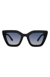 Kurt Geiger London 51mm Cat Eye Sunglasses In Black