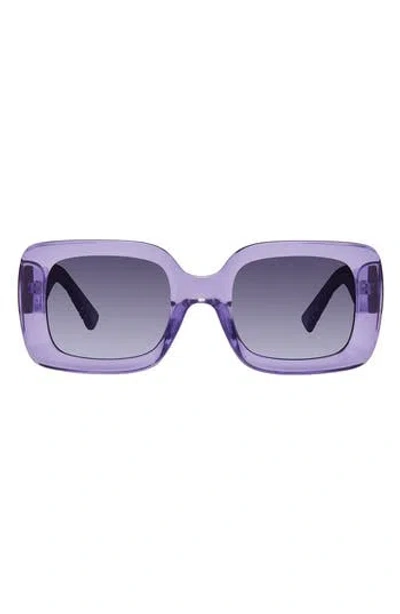 Kurt Geiger London 51mm Rectangle Sunglasses In Purple