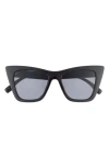 Kurt Geiger London 52mm Cat Eye Sunglasses In Black