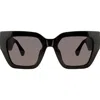Kurt Geiger London 52mm Cat Eye Sunglasses In Black