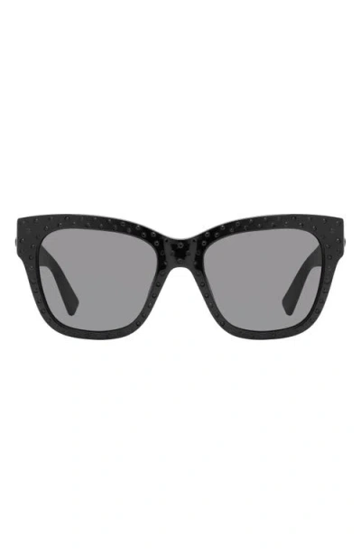 Kurt Geiger London 52mm Cat Eye Sunglasses In Black