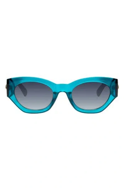 Kurt Geiger London 52mm Cat Eye Sunglasses In Blue