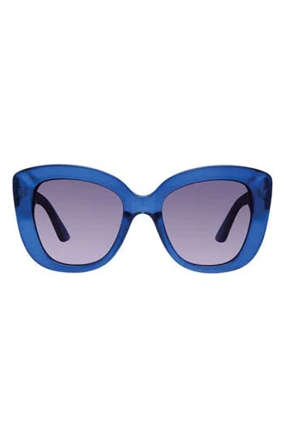 Kurt Geiger London 52mm Cat Eye Sunglasses In Blue