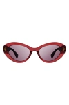 Kurt Geiger London 52mm Cat Eye Sunglasses In Red