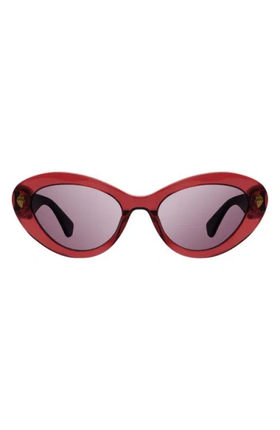 Kurt Geiger London 52mm Cat Eye Sunglasses In Red