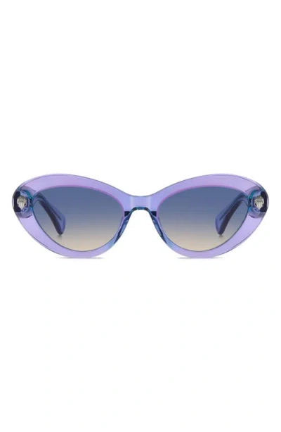 Kurt Geiger London 52mm Gradient Oval Sunglasses In Purple