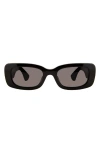 Kurt Geiger London 52mm Rectangular Sunglasses In Black