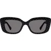 Kurt Geiger London 52mm Rectangular Sunglasses