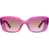 Kurt Geiger London 52mm Rectangular Sunglasses