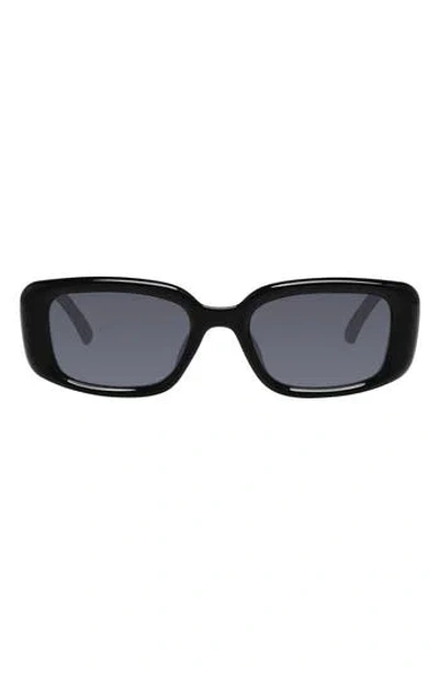 Kurt Geiger London 52mm Rectangular Sunglasses In Black