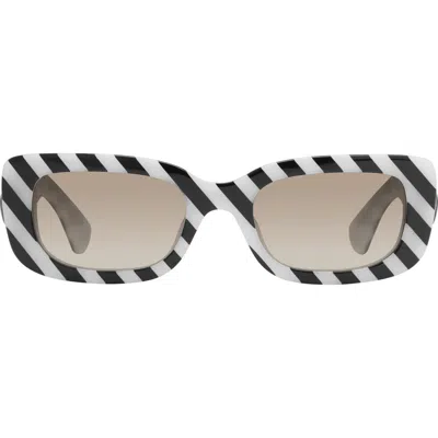 Kurt Geiger London 52mm Rectangular Sunglasses In Black