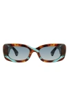 Kurt Geiger London 52mm Rectangular Sunglasses In Curacao Novilla