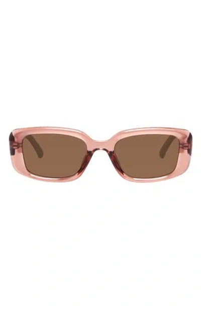 Kurt Geiger London 52mm Rectangular Sunglasses In Pink