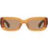 Kurt Geiger London 52mm Rectangular Sunglasses In Yellow