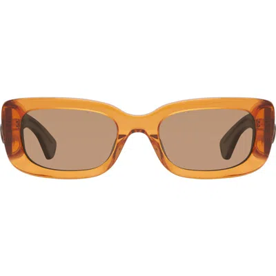 Kurt Geiger London 52mm Rectangular Sunglasses In Yellow