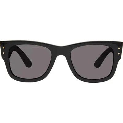 Kurt Geiger London 52mm Square Sunglasses In Black/solid Smoke