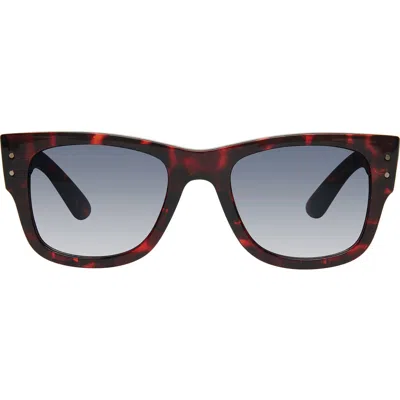 Kurt Geiger London 52mm Square Sunglasses In Havana/smoke Gradient