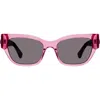 Kurt Geiger London 53mm Cat Eye Sunglasses In Pink