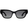 Kurt Geiger London 53mm Cat Eye Sunglasses In Black