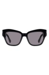 Kurt Geiger London 53mm Cat Eye Sunglasses In Black