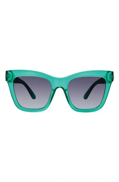 Kurt Geiger Teal Cat Eye Sunglasses KENSINGTON SM CAT-EYE Teal Acetate Kensington Sunglasses by  main image 4