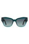 Kurt Geiger London 53mm Cat Eye Sunglasses In Green