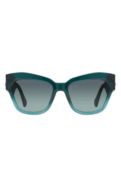 Kurt Geiger London 53mm Cat Eye Sunglasses In Green