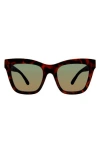 Kurt Geiger London 53mm Cat Eye Sunglasses In Green