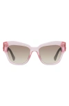 Kurt Geiger London 53mm Cat Eye Sunglasses In Pink