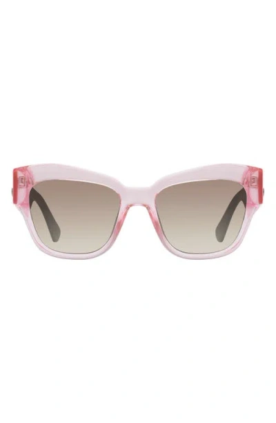 Kurt Geiger London 53mm Cat Eye Sunglasses In Pink