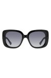 Kurt Geiger London 53mm Gradient Butterfly Sunglasses In Black