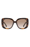 Kurt Geiger London 53mm Gradient Butterfly Sunglasses In Brown