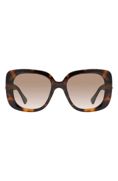 Kurt Geiger London 53mm Gradient Butterfly Sunglasses In Brown