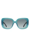 Kurt Geiger London 53mm Gradient Butterfly Sunglasses In Blue
