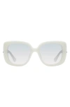 Kurt Geiger London 53mm Gradient Butterfly Sunglasses In White