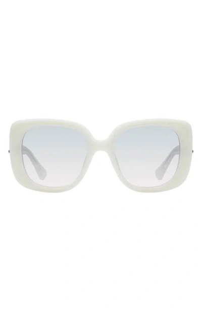 Kurt Geiger London 53mm Gradient Butterfly Sunglasses In White