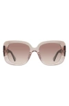 Kurt Geiger London 53mm Gradient Butterfly Sunglasses In Transparent