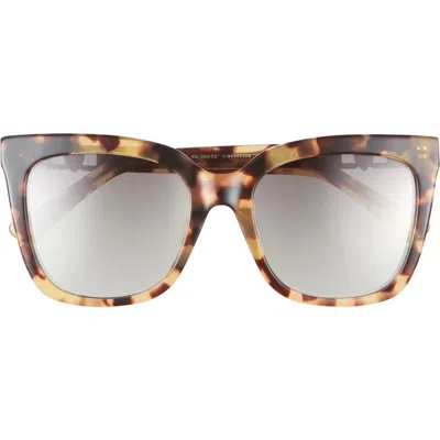 Kurt Geiger London 53mm Polarized Cat Eye Sunglasses In Havana/gold