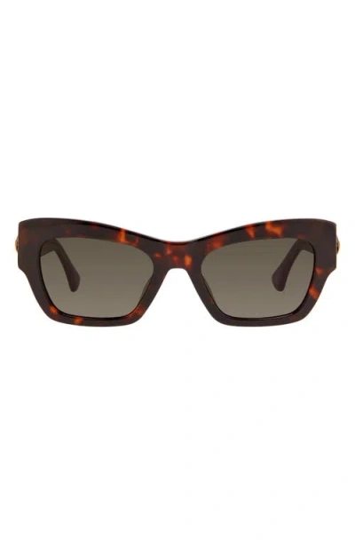 Kurt Geiger London 53mm Rectangular Sunglasses In Brown