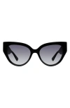 Kurt Geiger London 54mm Cat Eye Sunglasses In Black