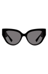 Kurt Geiger London 54mm Cat Eye Sunglasses In Black