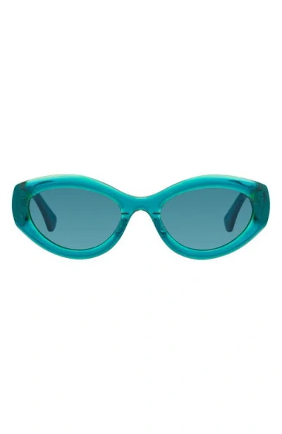 Kurt Geiger London 54mm Cat Eye Sunglasses In Blue