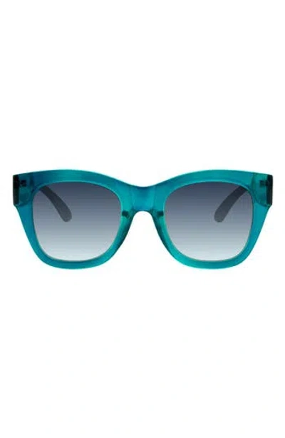 Kurt Geiger London 54mm Rectangular Sunglasses In Blue