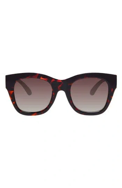 Kurt Geiger London 54mm Rectangular Sunglasses In Burgundy