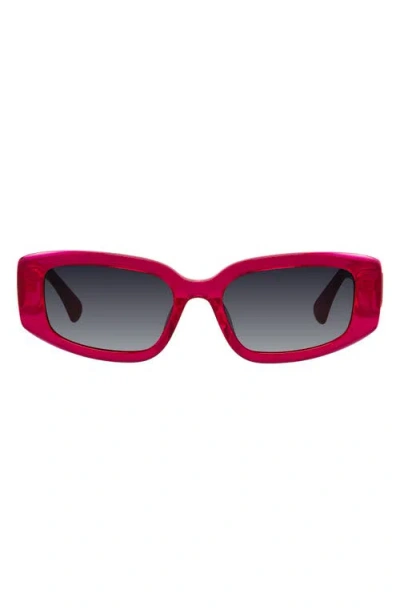 Kurt Geiger London 54mm Rectangular Sunglasses In Pink